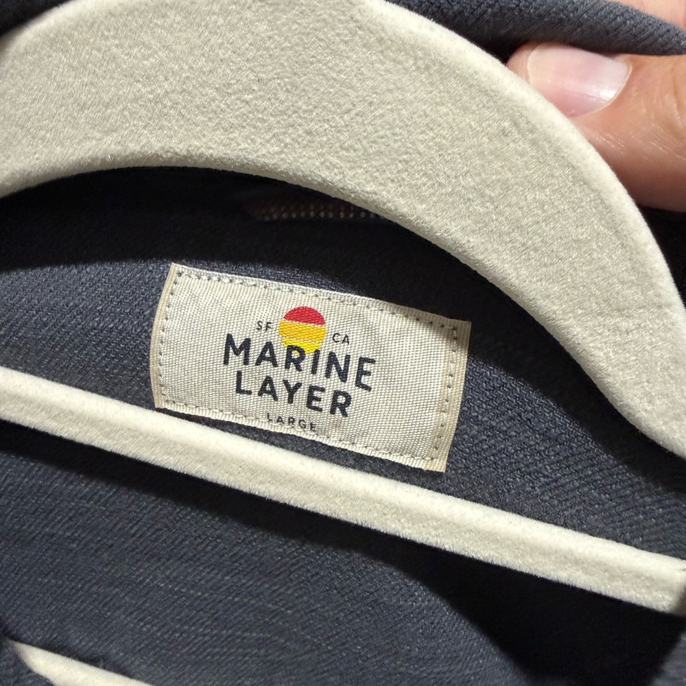 Marine Layer Stretch Selvage Long Sleeve Shirt - Picture 3 of 5